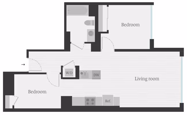 UN Charter 402 floor plan